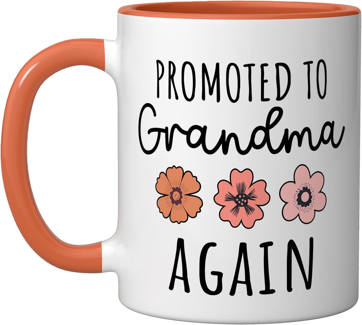 Promoted To Grandma Again 2nd Baby Announcement Ceramic Mug