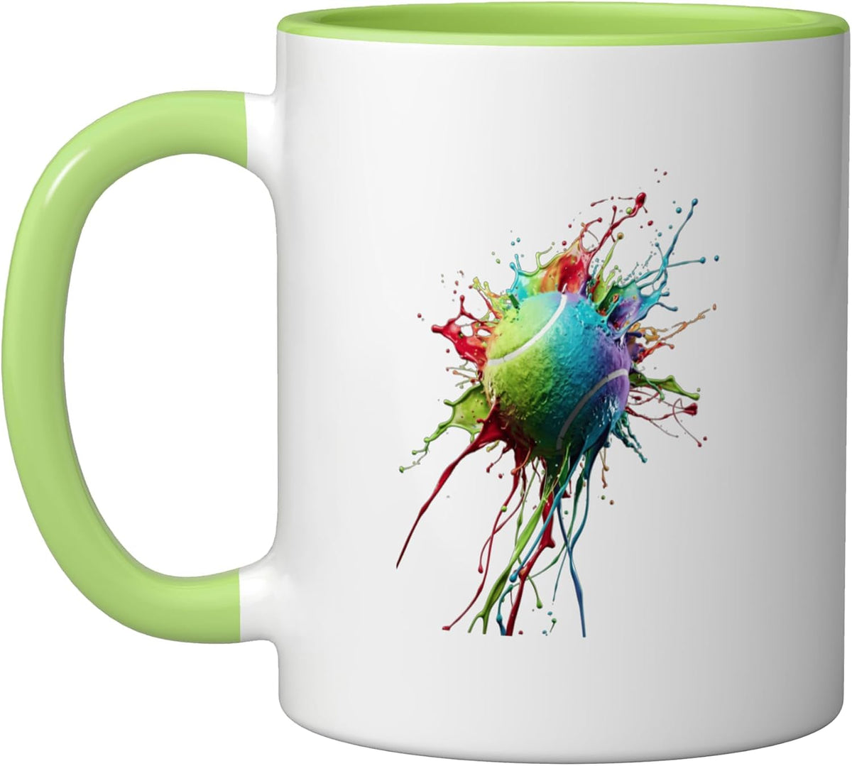 Tennis Drip Splash Dripping Tennis Player Ceramic Mug