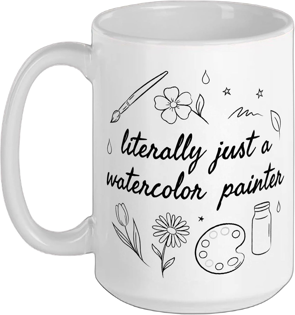 Watercolor Painting Watercolours Watercolorist Painter Ceramic Mug