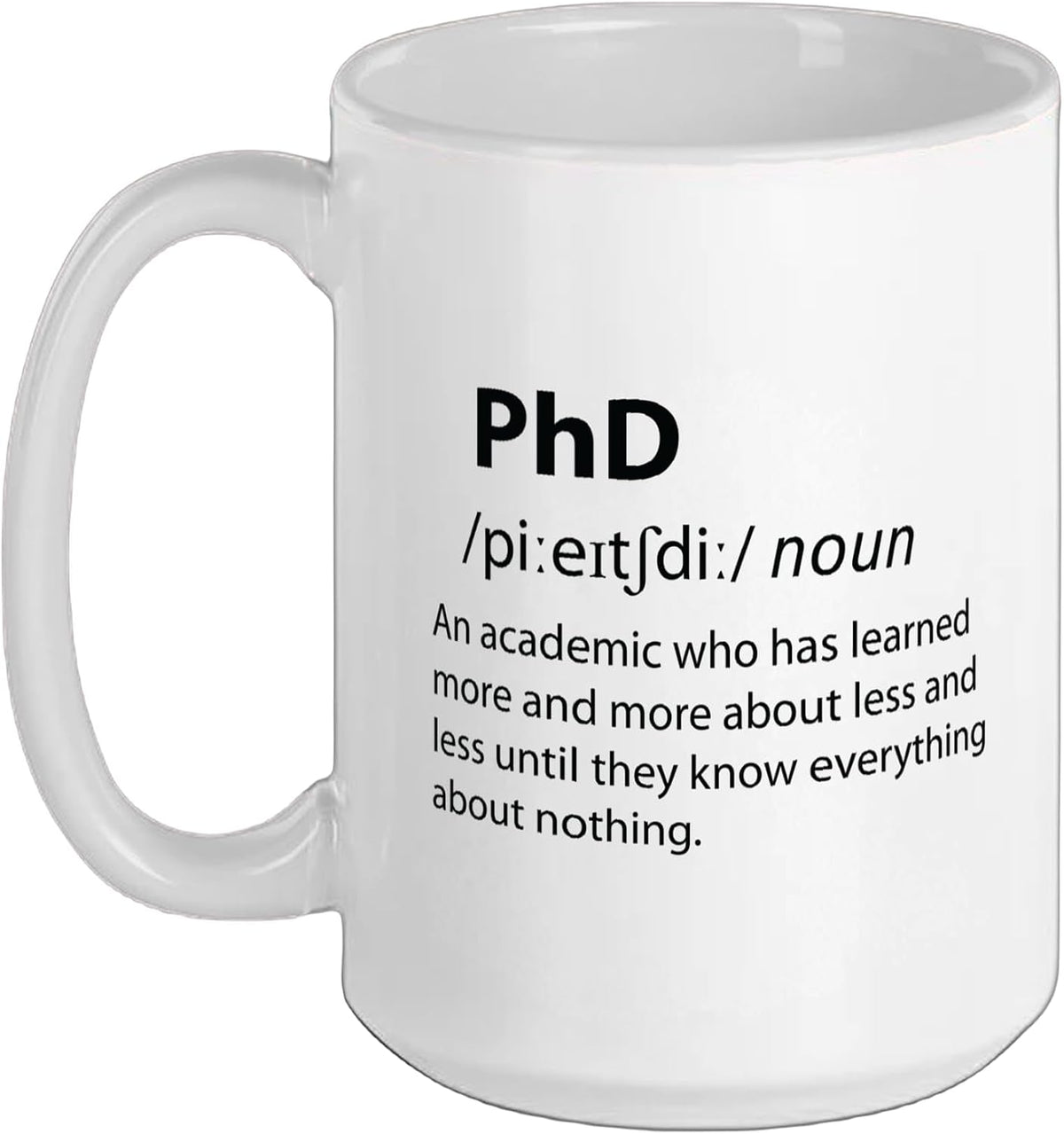 Phd Funny Dictionary Definition Doctorate Student Ceramic Mug