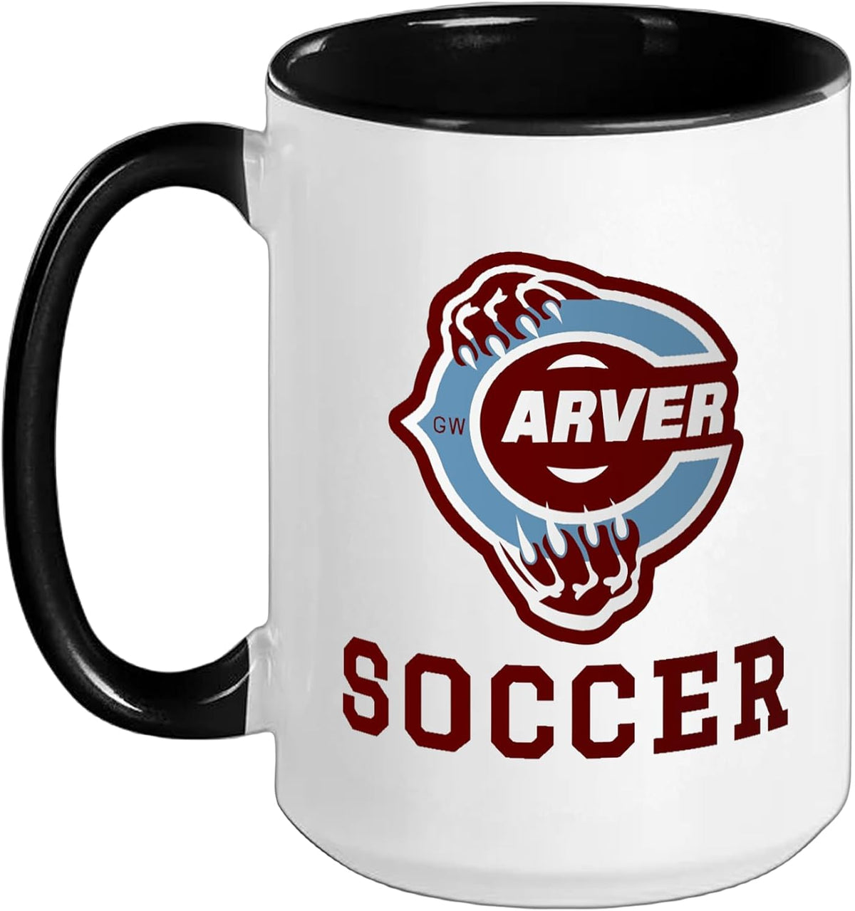 Carver High School Wolverines Soccer Ceramic Mug