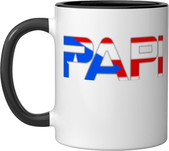 Papi Puerto Rico Flag Ceramic Mug