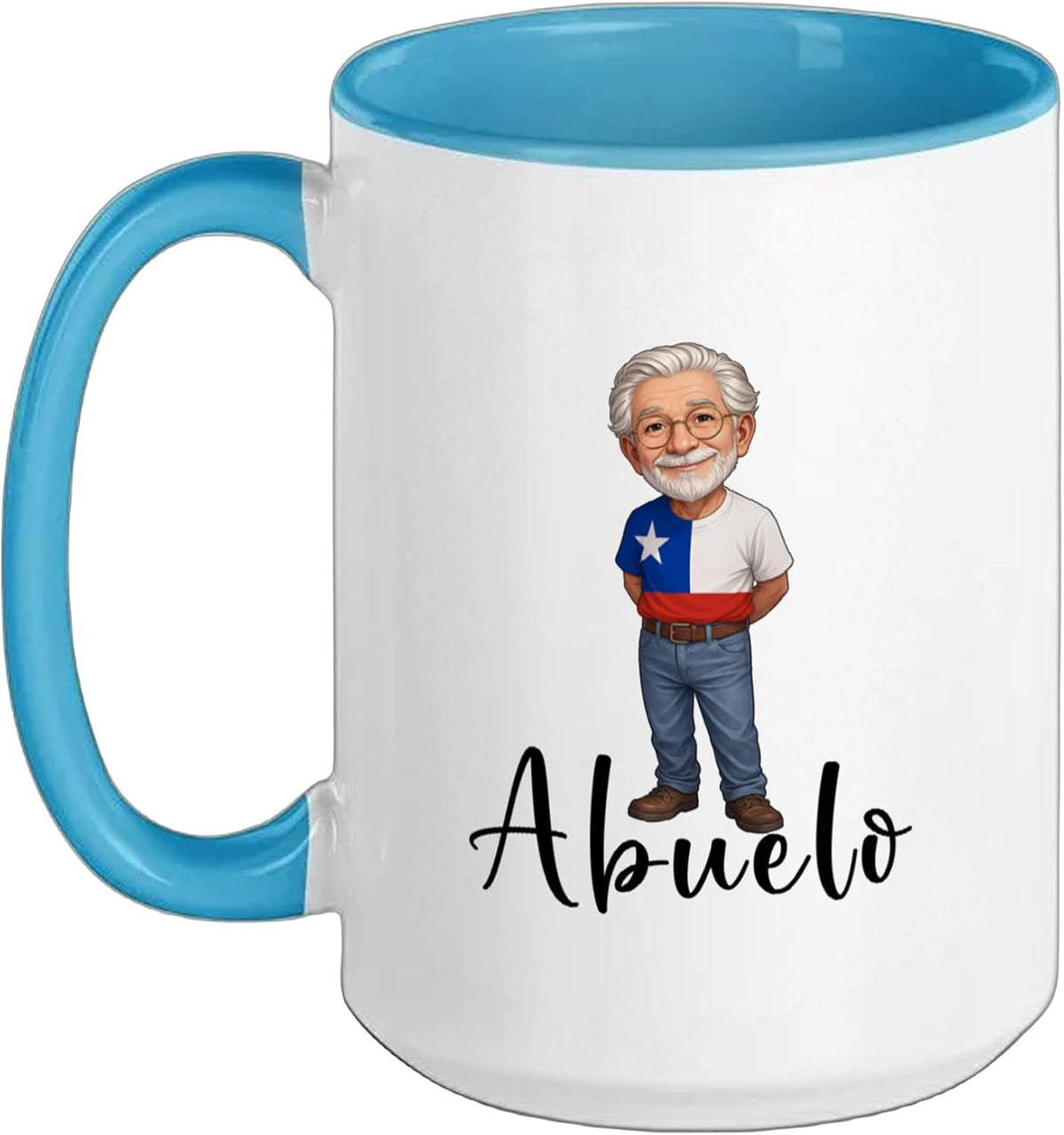 Chilean Abuelo Granddad Flag Grandfather Grandpa Chile Ceramic Mug