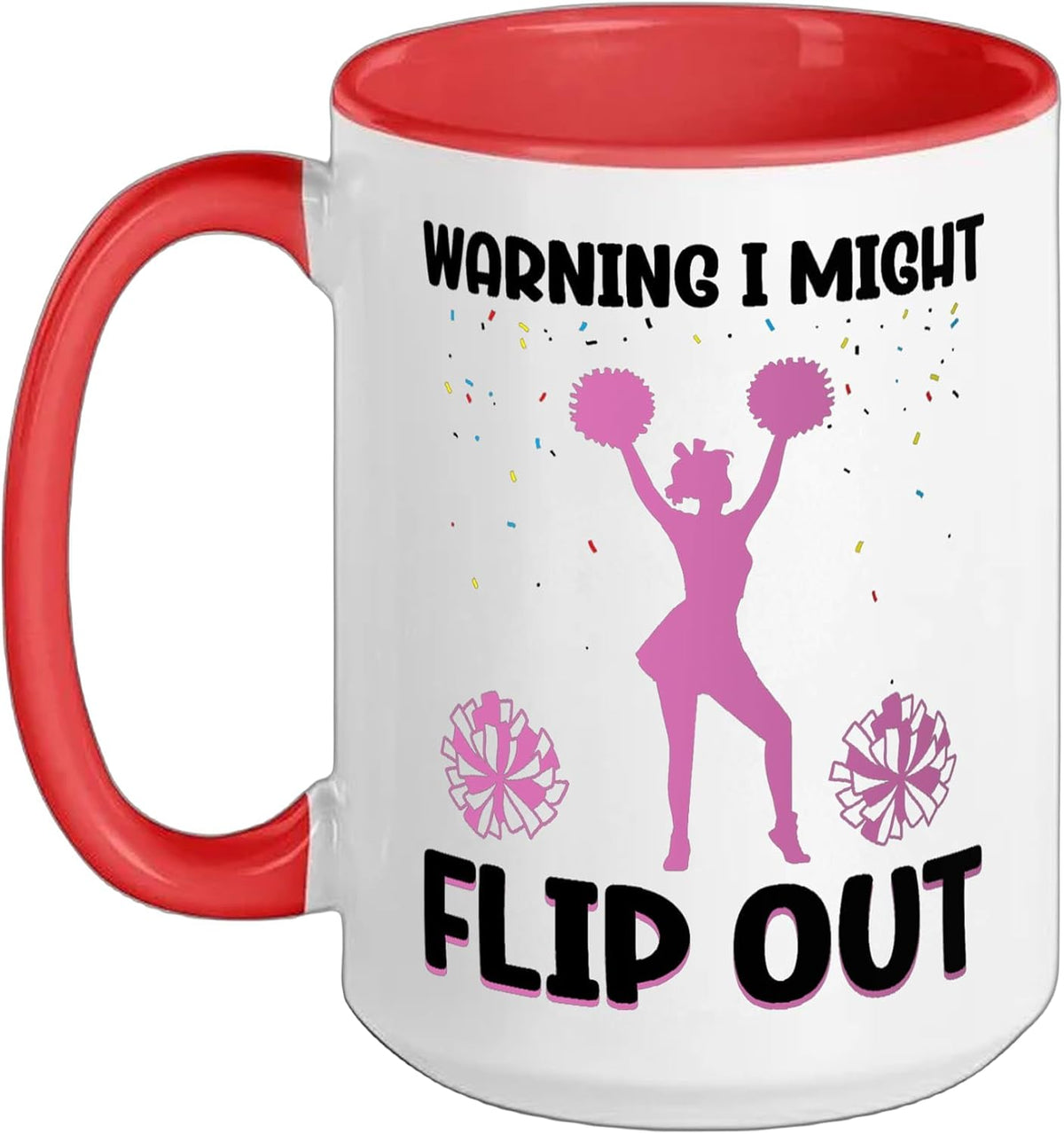 Cheerleading Flip Out Cheer Cheerleader Girl Ceramic Mug