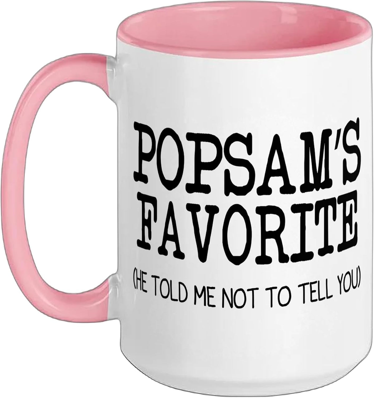 Popsam’S Favorite Funny Family Grandson Granddaughter Ceramic Mug