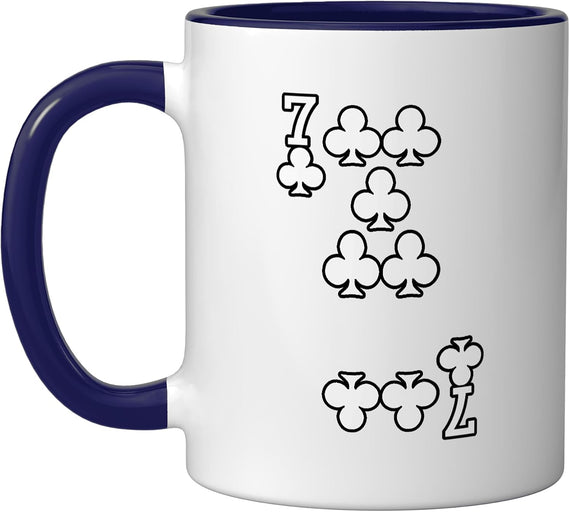 Clubs Playing Card Halloween Costume Dark Dark Ceramic Mug