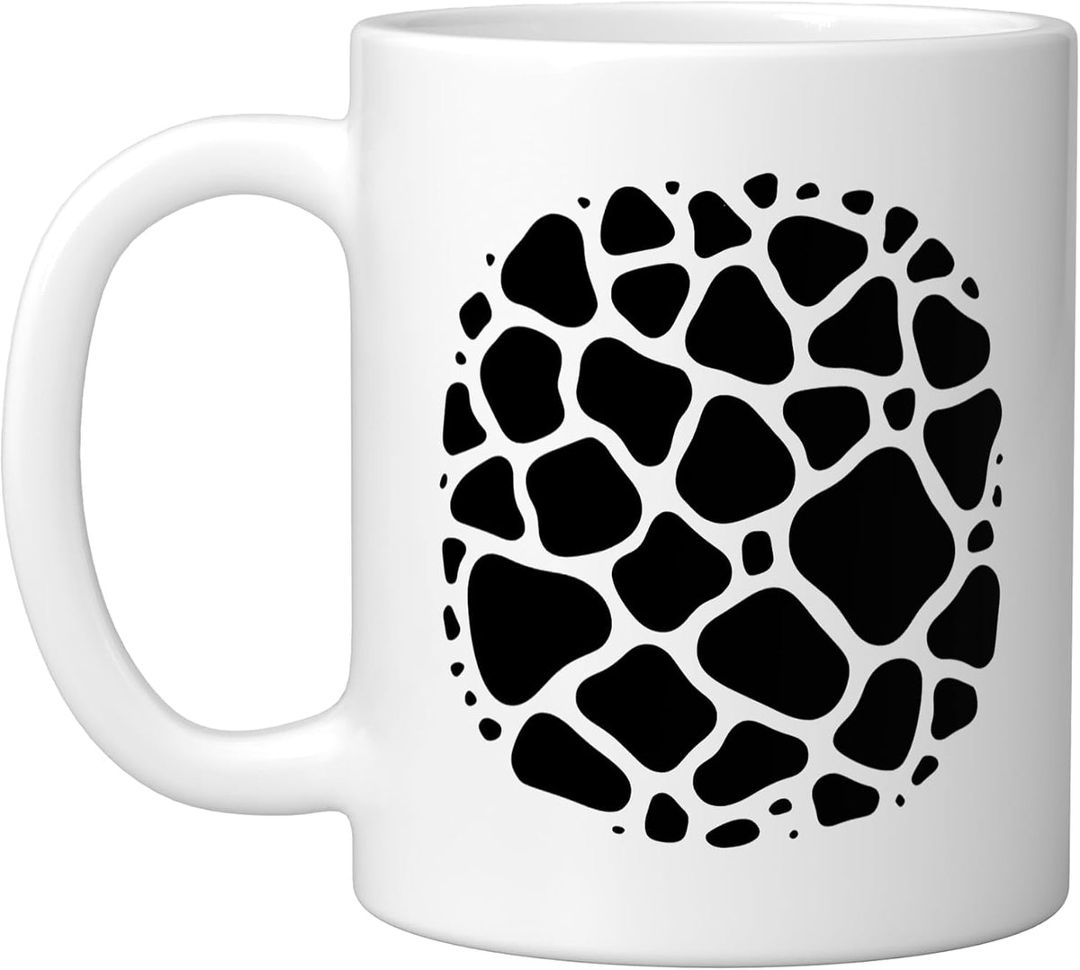 Sea Glass Pebbles Circle Coastal Pattern Ceramic Mug