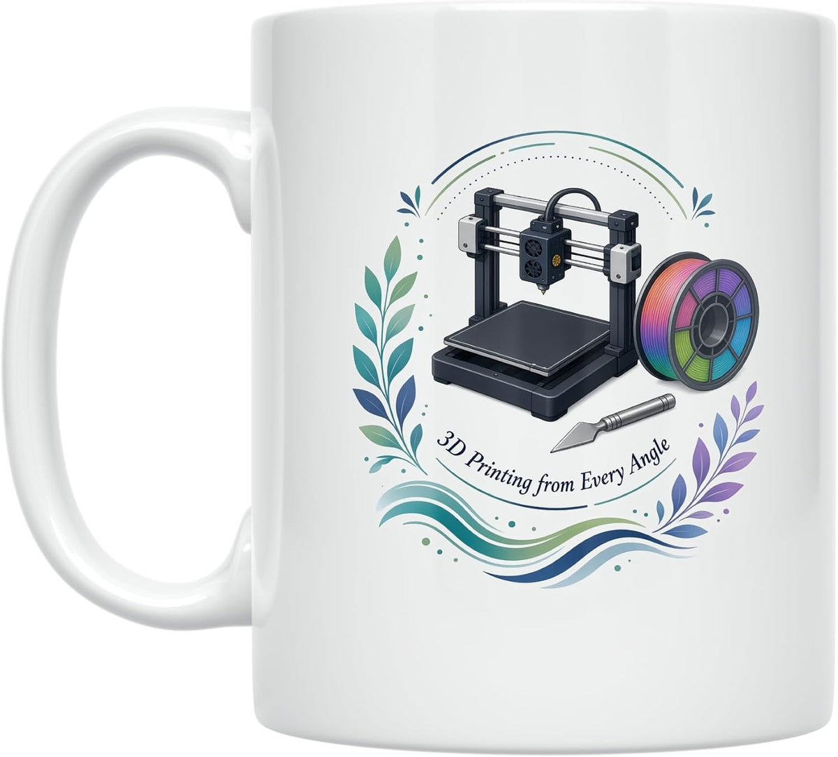 3d Printing From Every Angle Mug - Ceramic Ceramic Mug