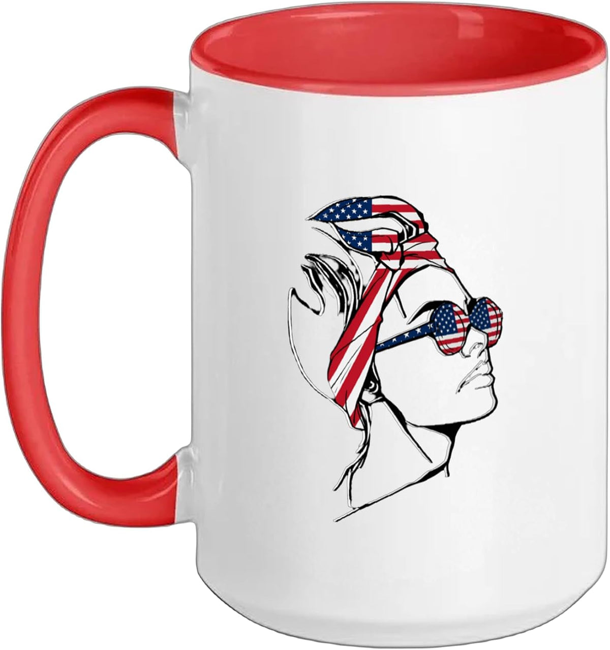 American Flag Usa Flag Red White Blue Patriotic 4th Of Ceramic Mug