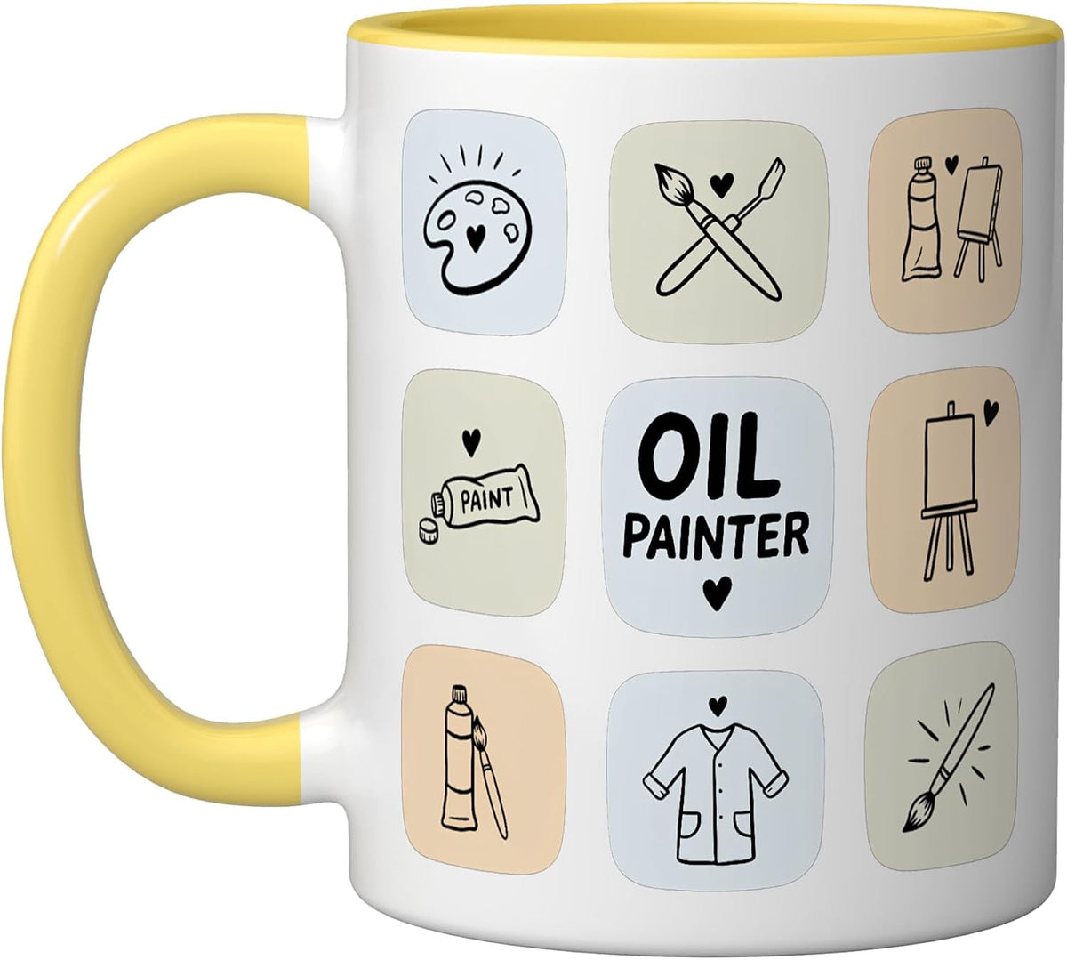 Oil Painting Painter Fine Art Canvas Painting Art Paint Ceramic Mug