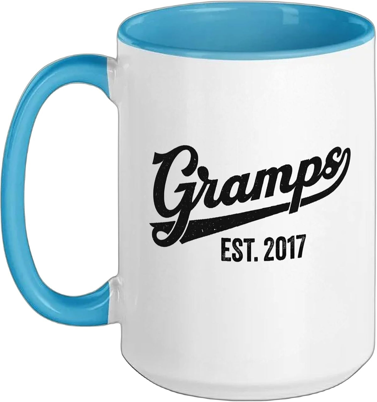 Gramps Est. 2017 Vintage Grandfather Christmas Ceramic Mug