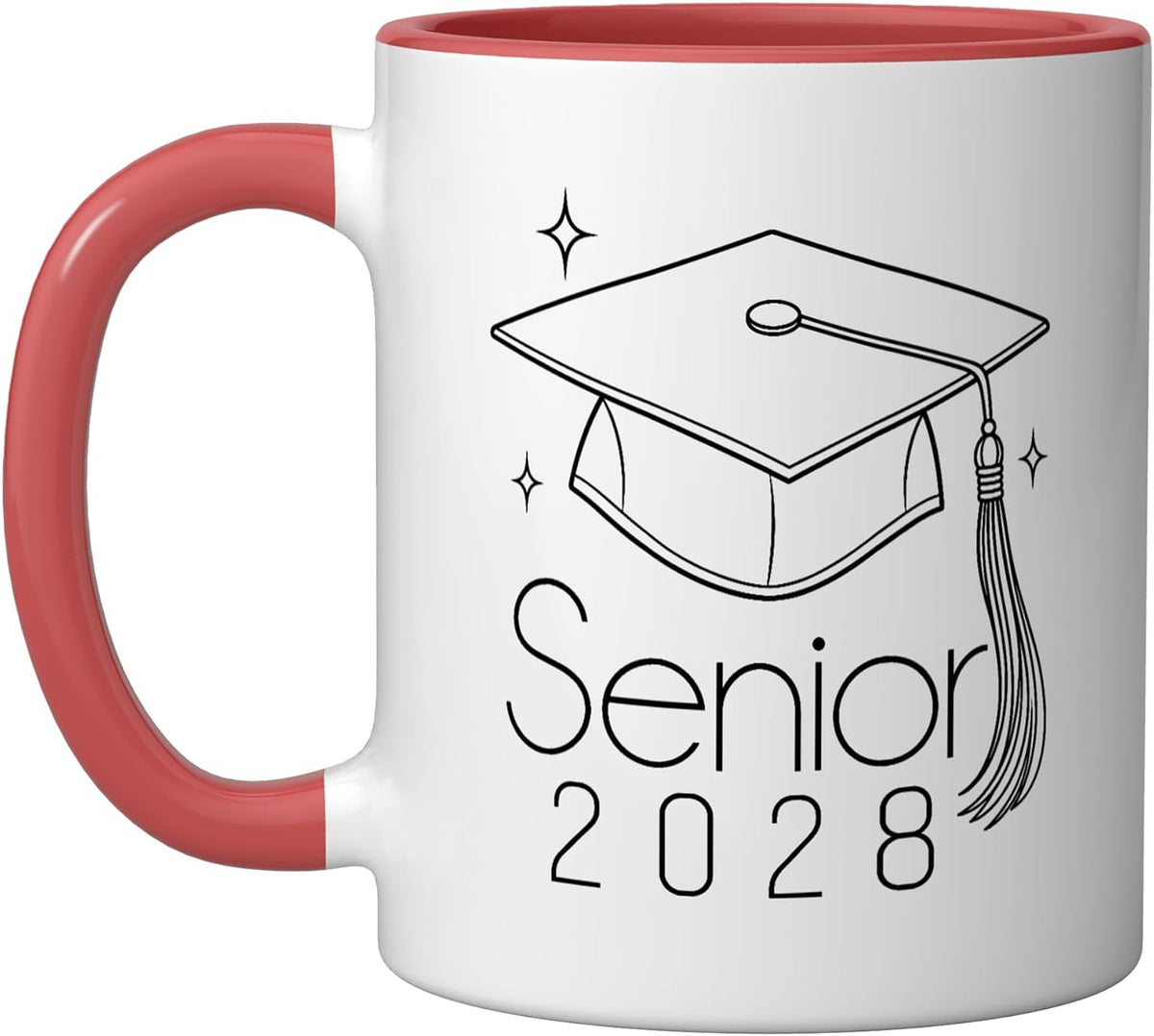 Senior 2028 Graduation Cap Graduate Celebration Class Ceramic Mug