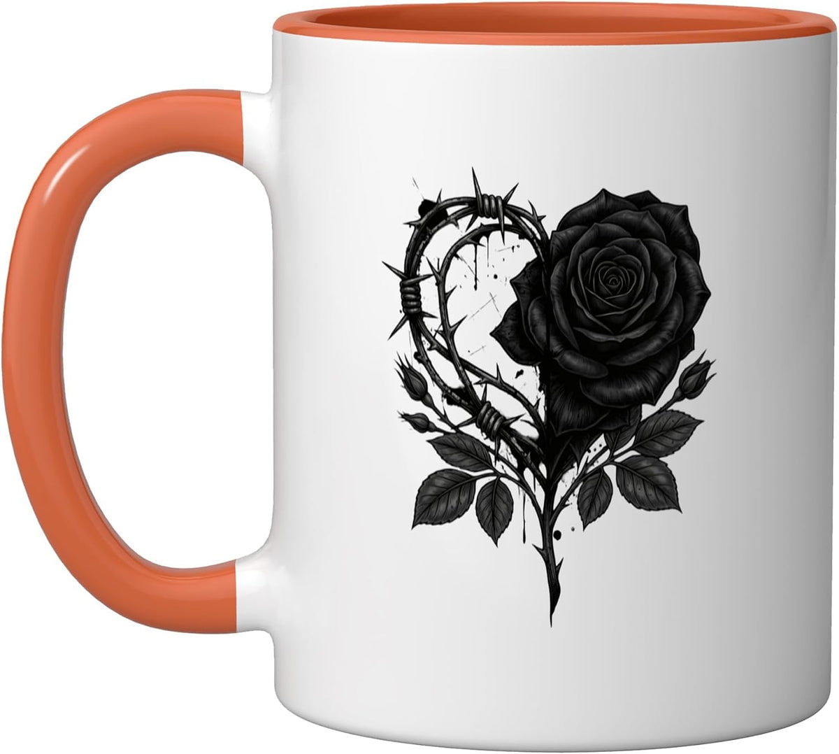 Black Rose Flower Botanist Garden Flower Rose Ceramic Mug