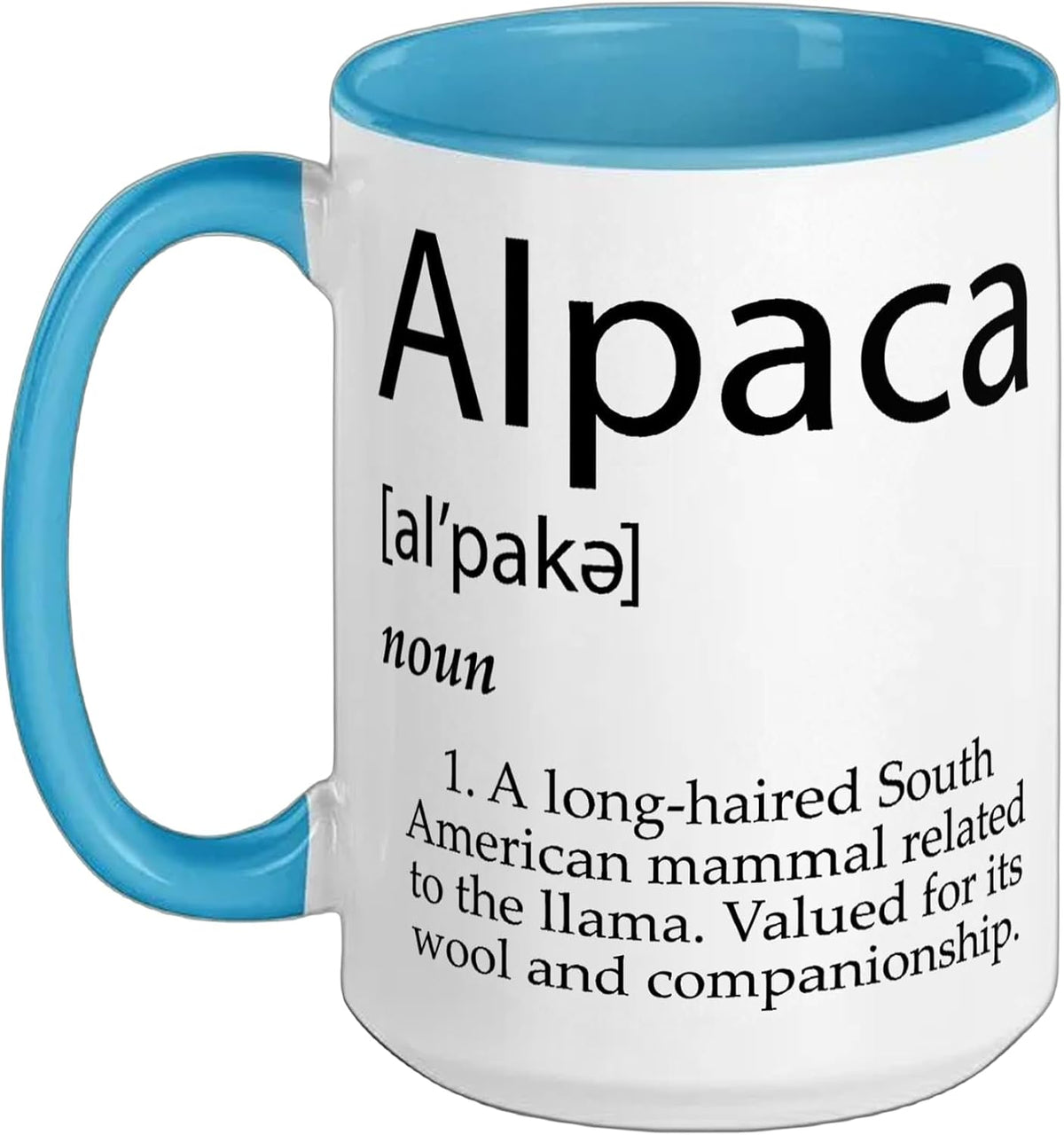 Alpaca Definition Best Llama Farm Animal Lama Pacos Ceramic Mug