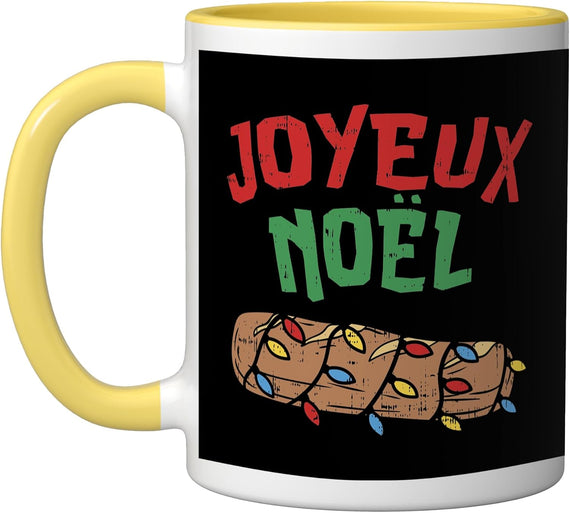 Joyeux Noel Baguette Funny French Christmas Ceramic Mug