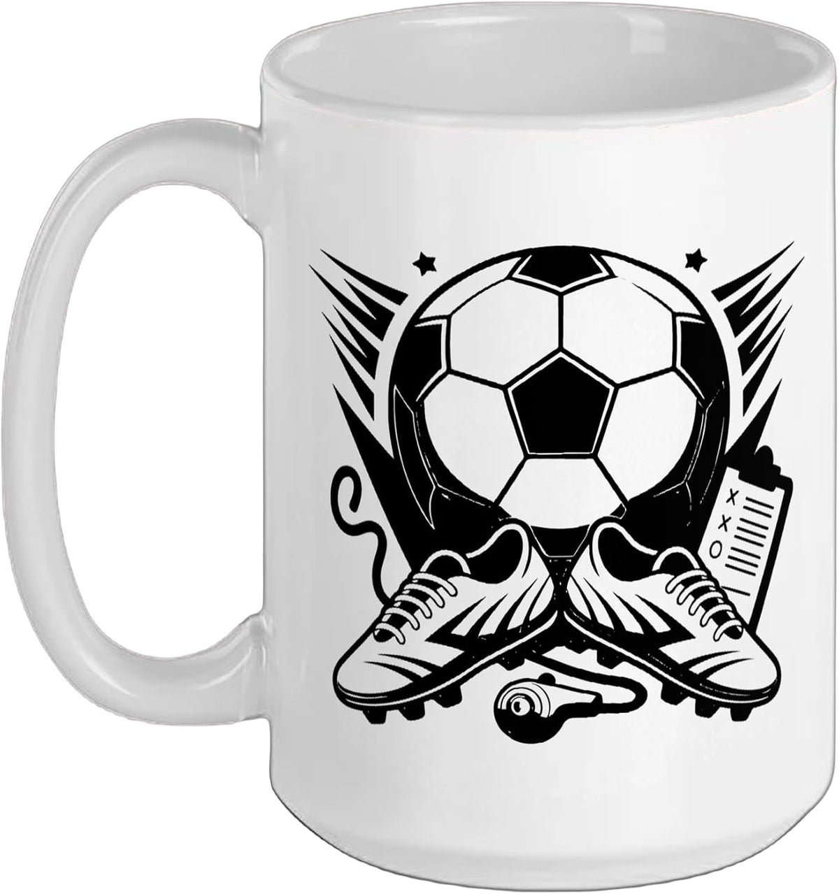 Youth Soccer Coach Vintage Badge Under 8 Retro Identity Ceramic Mug