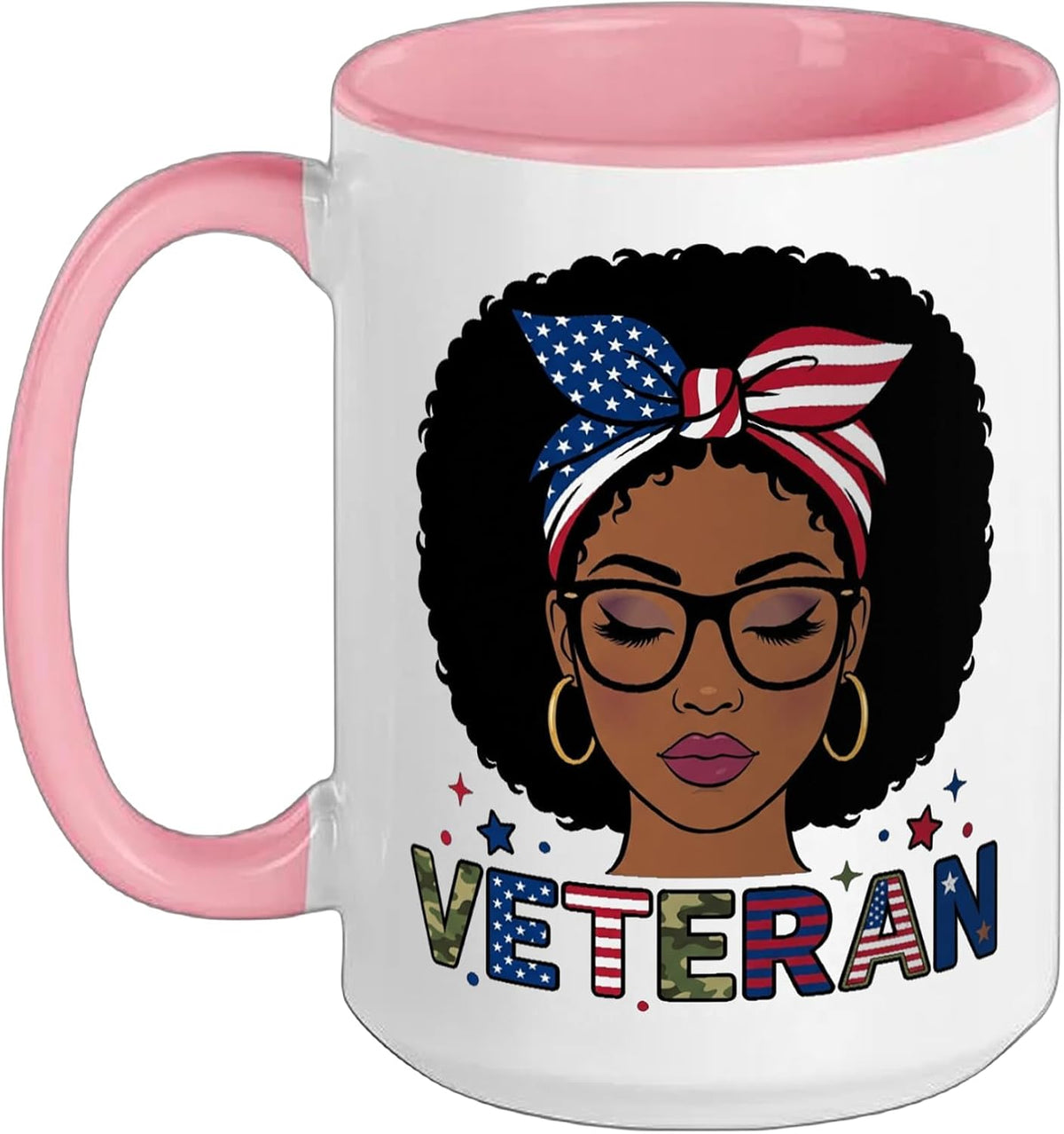 Black Veteran Women African American Female Army Soldier Ceramic Mug