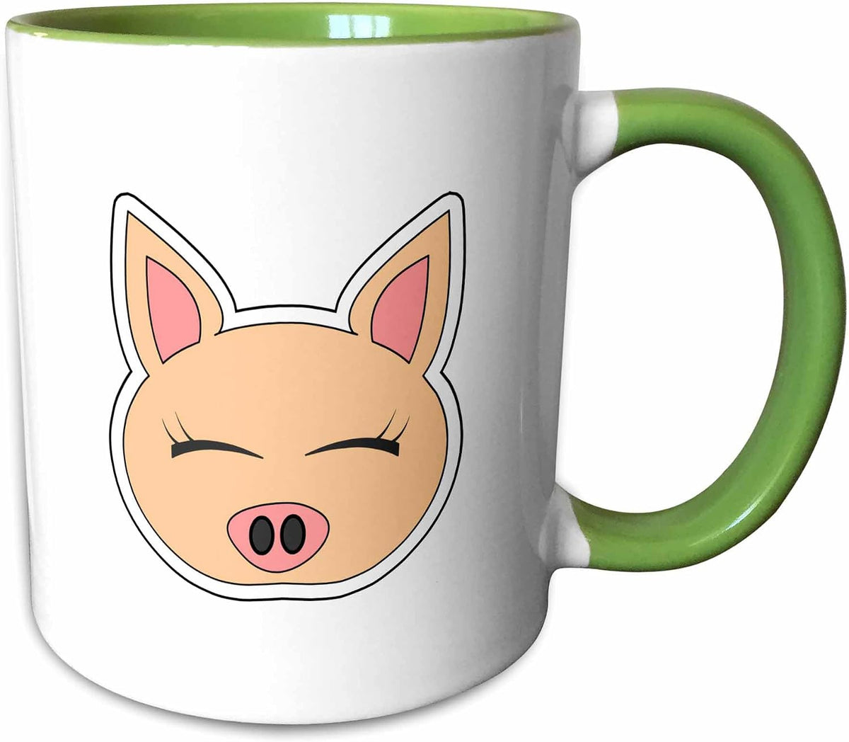 Cute Cartoon Pig Happy Designs Farm Ceramic Mug
