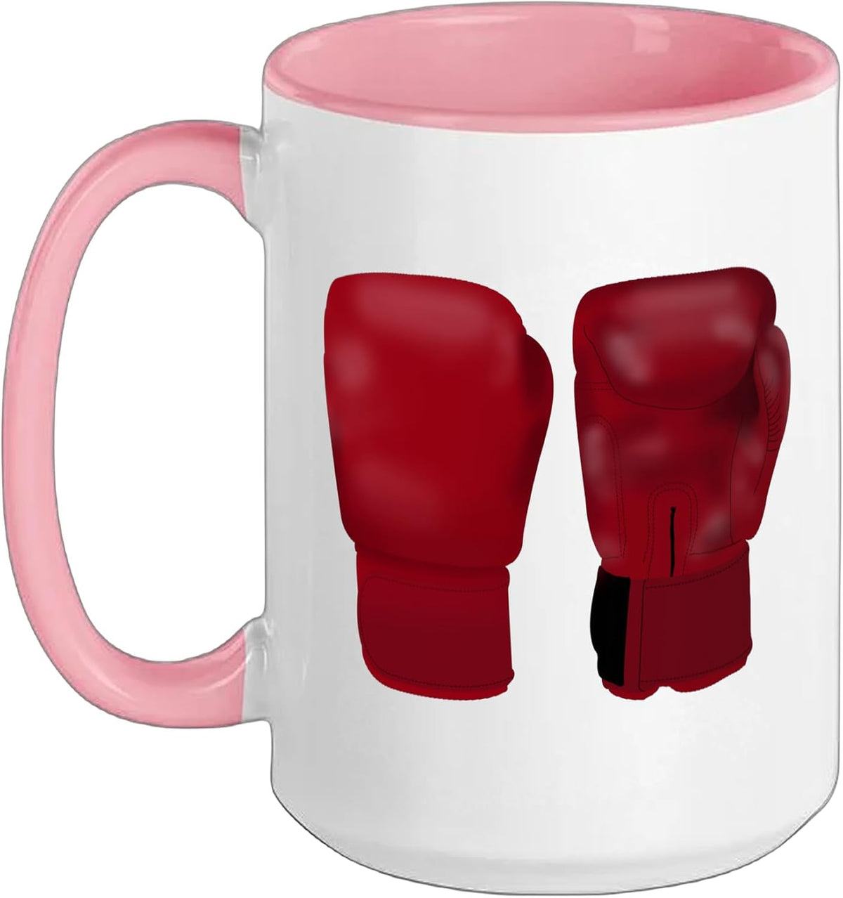 Red Boxing Gloves Illustration Ceramic Mug