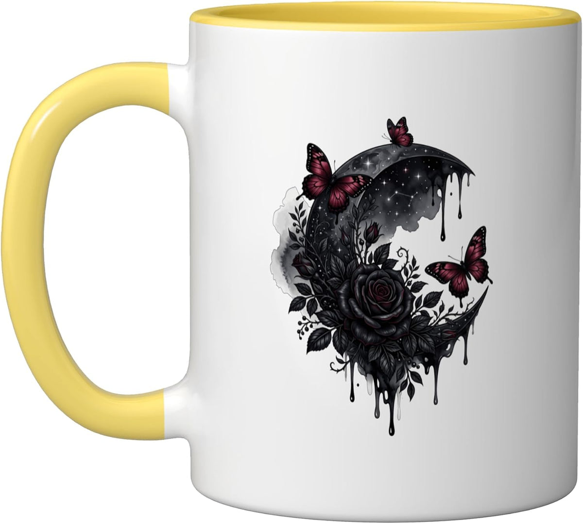 Black Rose Flower Botanist Garden Gardening Flower Rose Ceramic Mug