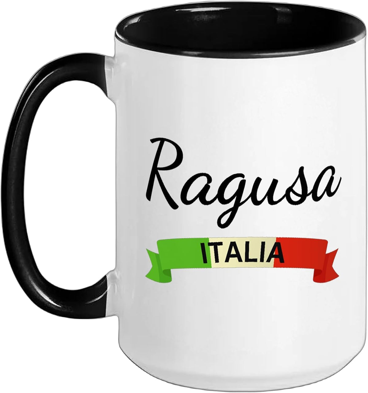 Ragusa Italy Flag Italia Souvenir Matching Italian Ceramic Mug