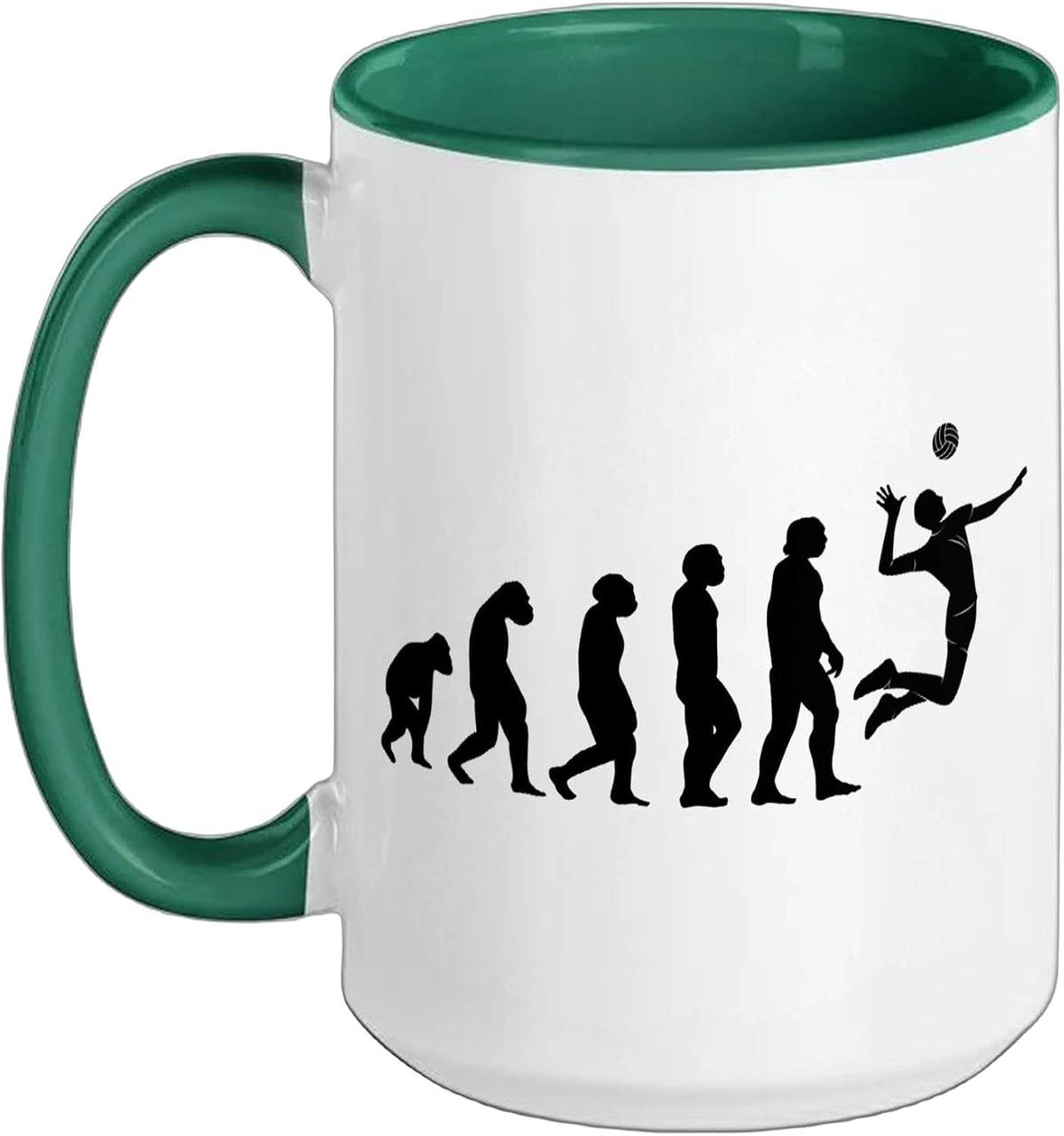 Volleyball Evolution Volleyballs Balls Volleyball Ceramic Mug