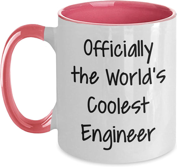 Officially The World's Coolest Engineer Funny Birthday Ceramic Mug