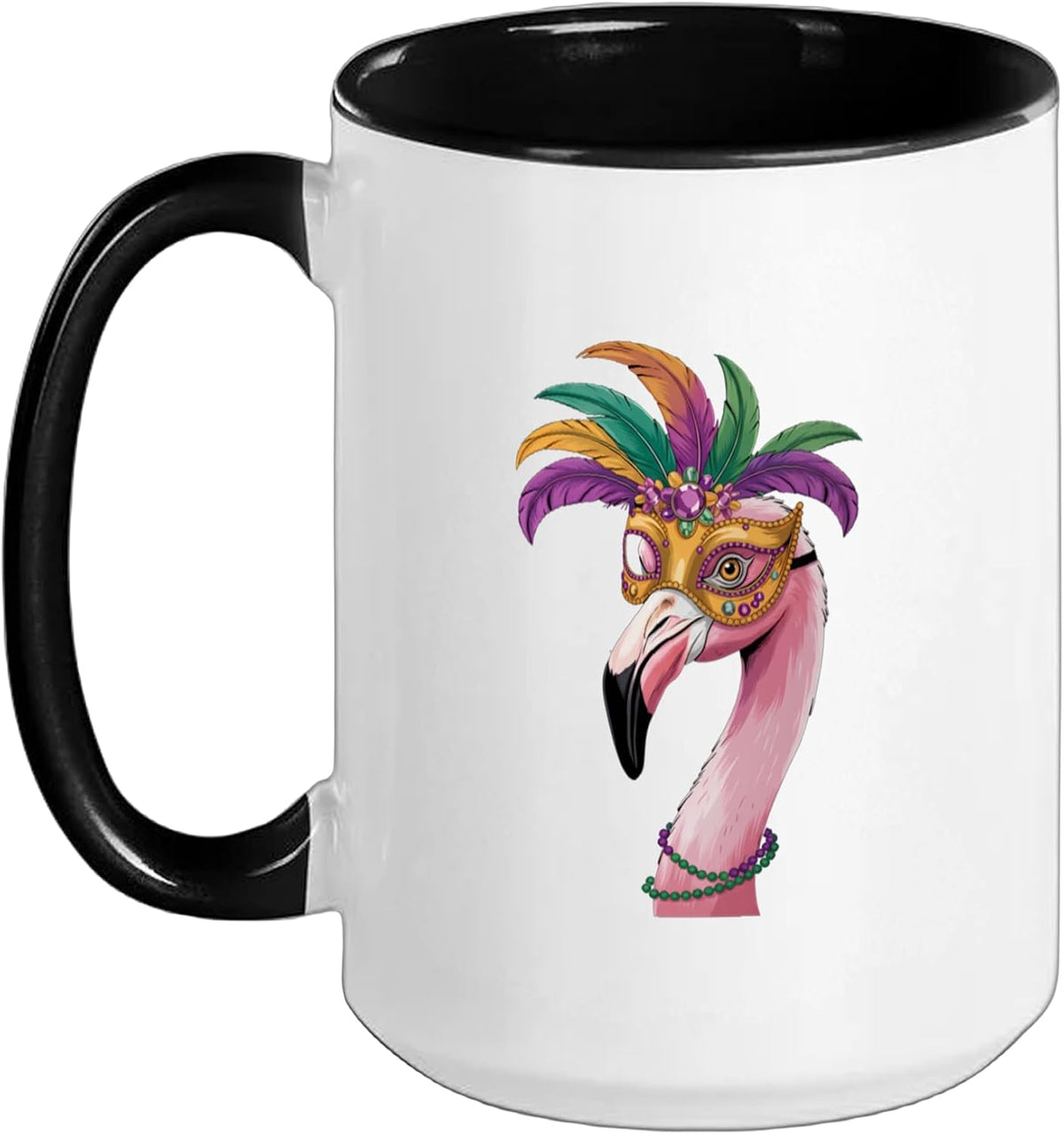 Mardi Gras Costume New Orleans Carnival Ceramic Mug