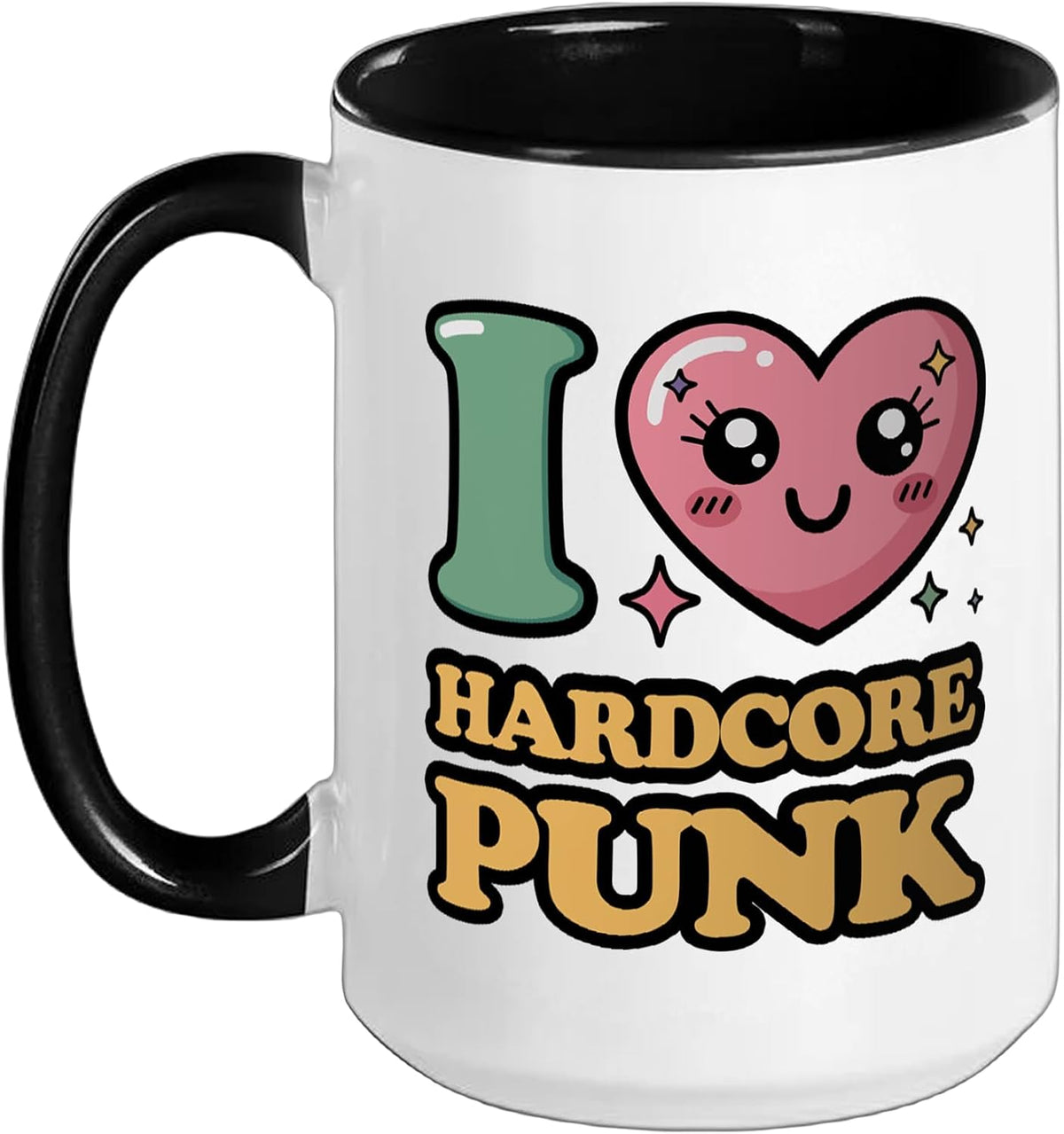 I Love Hardcore Punk Ceramic Mug