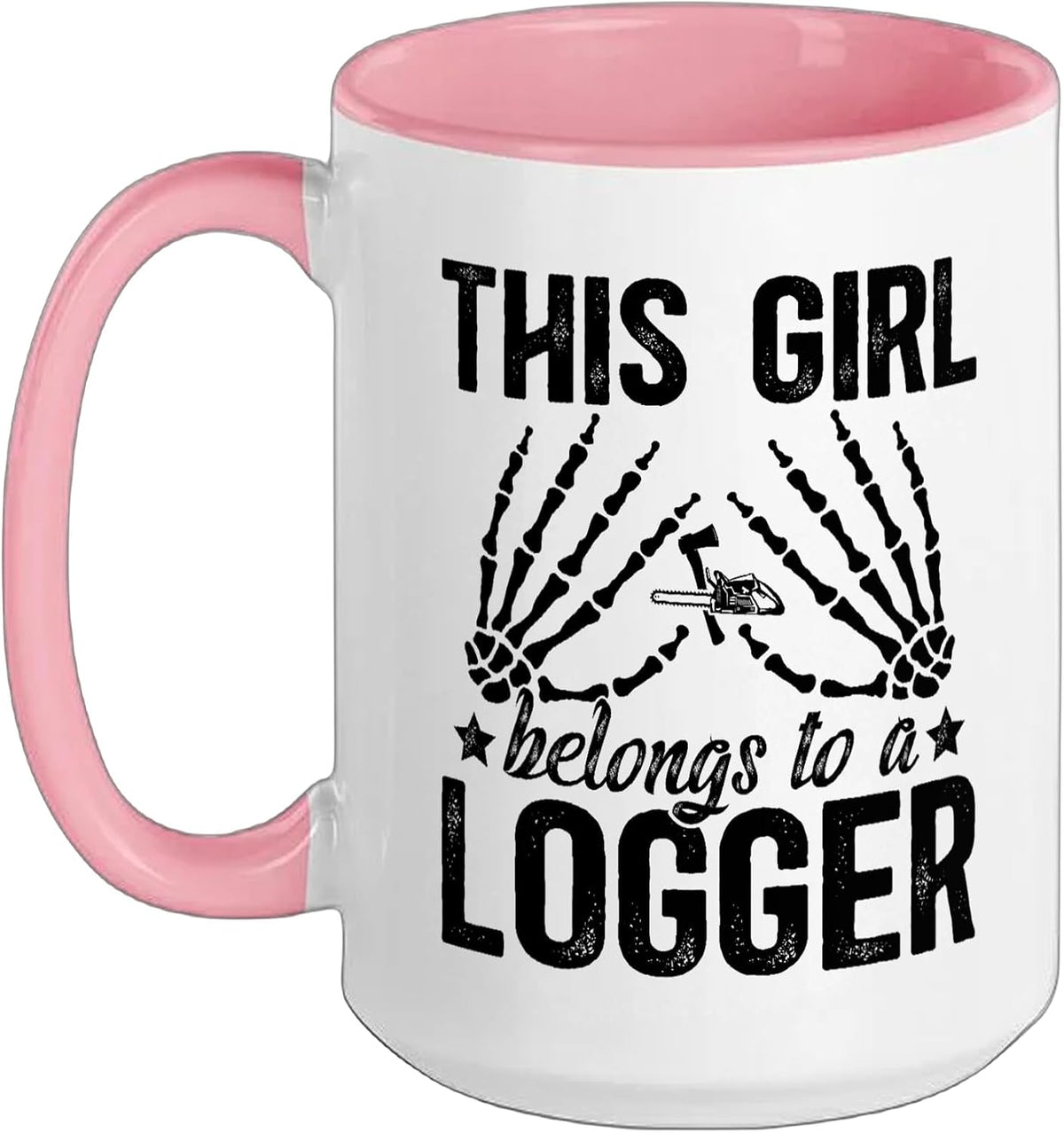 This Girl Belongs To A Logger Wife Of A Logger Christmas Ceramic Mug
