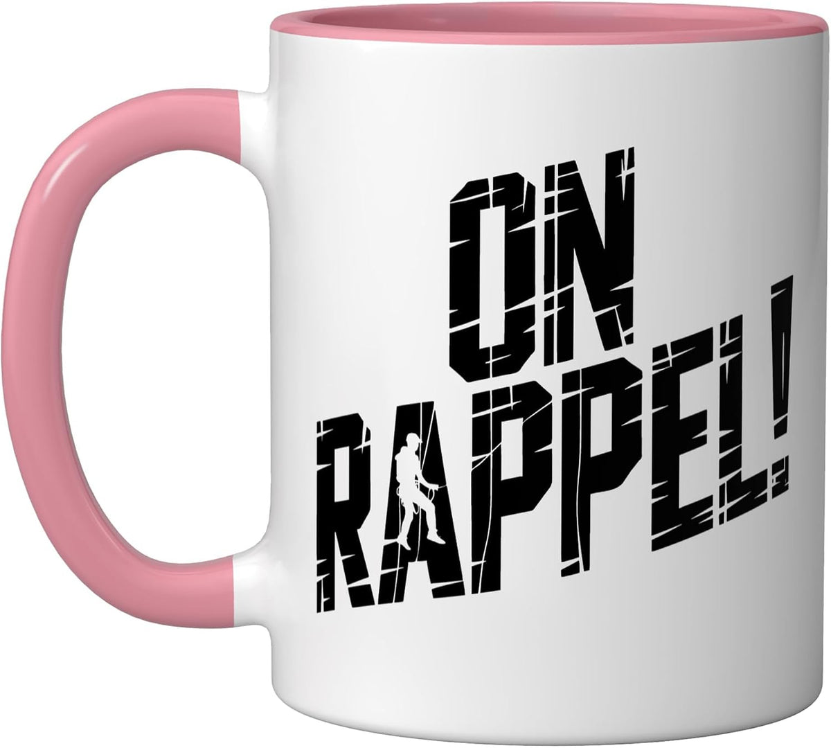 Rappel Off Canyoneering Shout Canyon Echo Humor Yell Ceramic Mug
