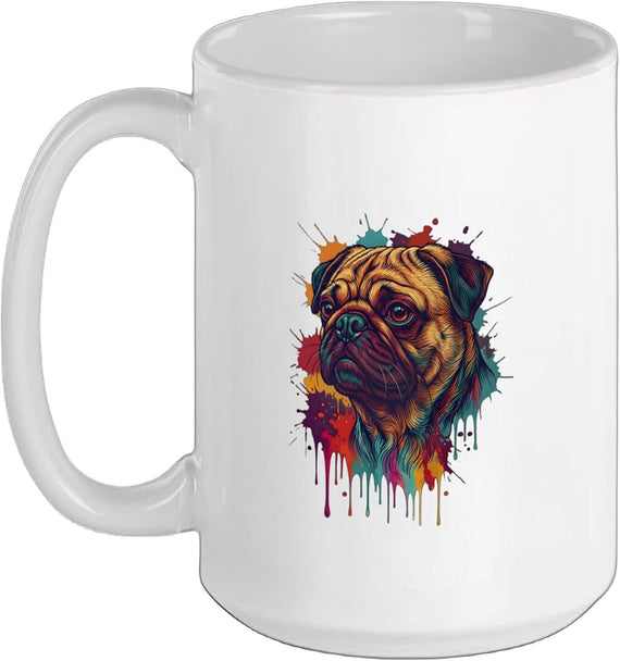 Pug Colorful Ceramic Mug
