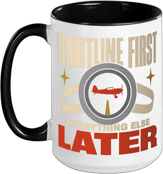 Warbird Aviation Enthusiast Airshow Flightline Gift Ceramic Mug