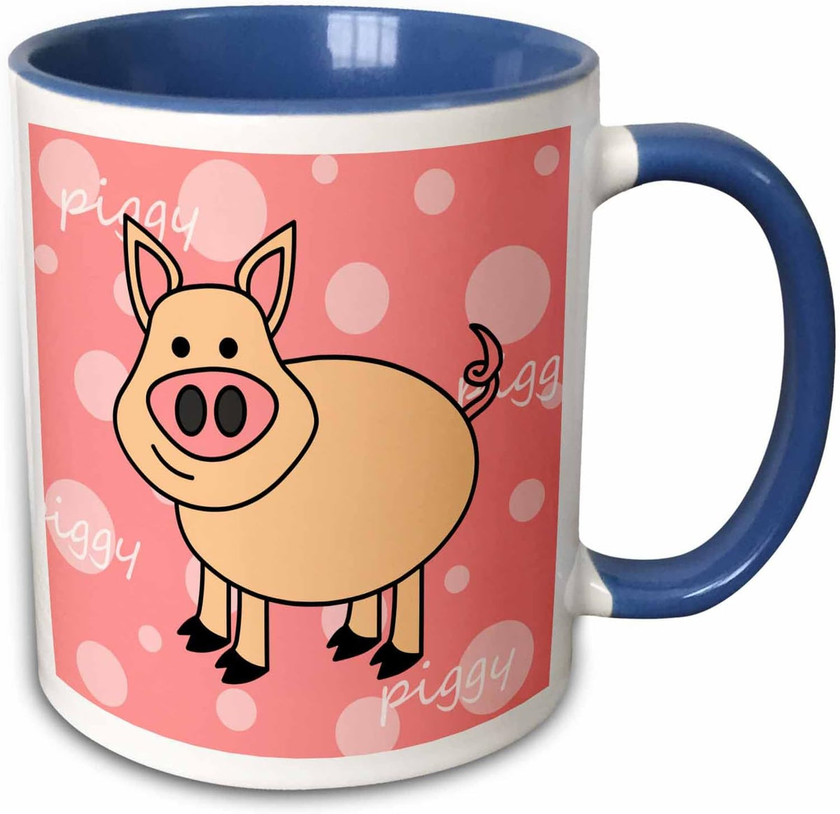 Pink Piggy Design – Happy Pig Ceramic Mug
