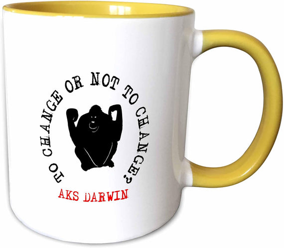 Monkey In A Brown Study. To Change Ceramic Mug