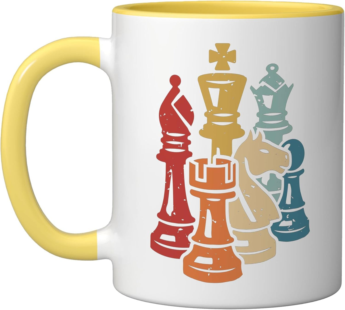 Chess Player Retro Chess Pieces Ceramic Mug