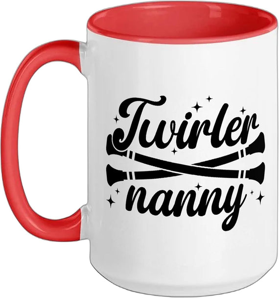 Baton Twirl Nanny Of A Baton Twirler Baton Twirling Nanny Ceramic Mug