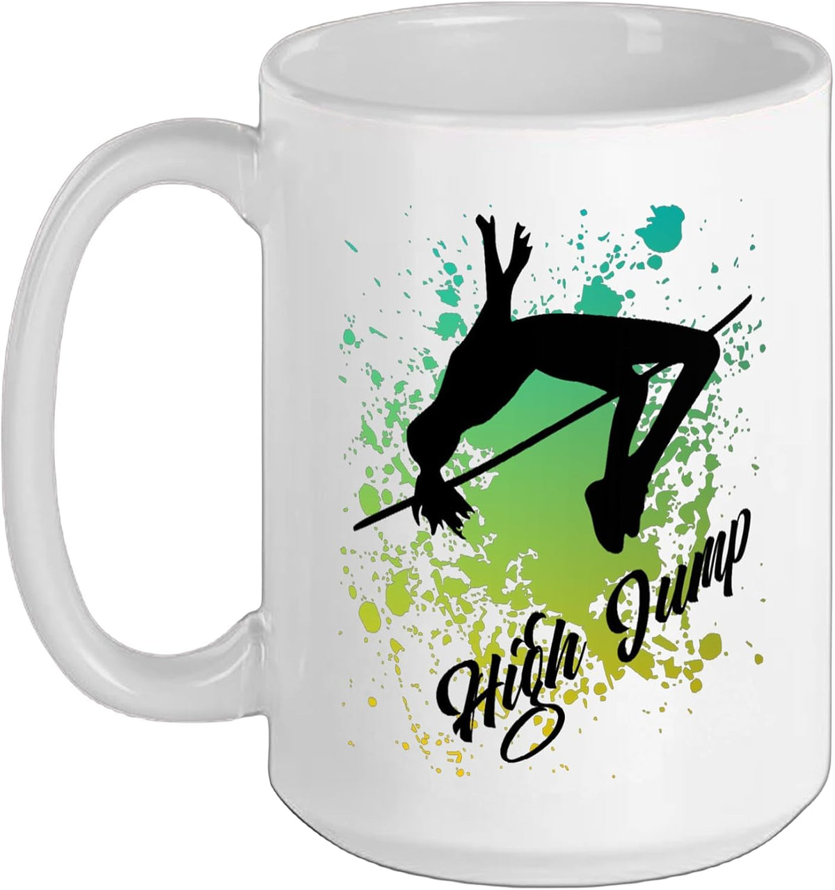 High Jump Girl - Retro Colors High Jump Ceramic Mug