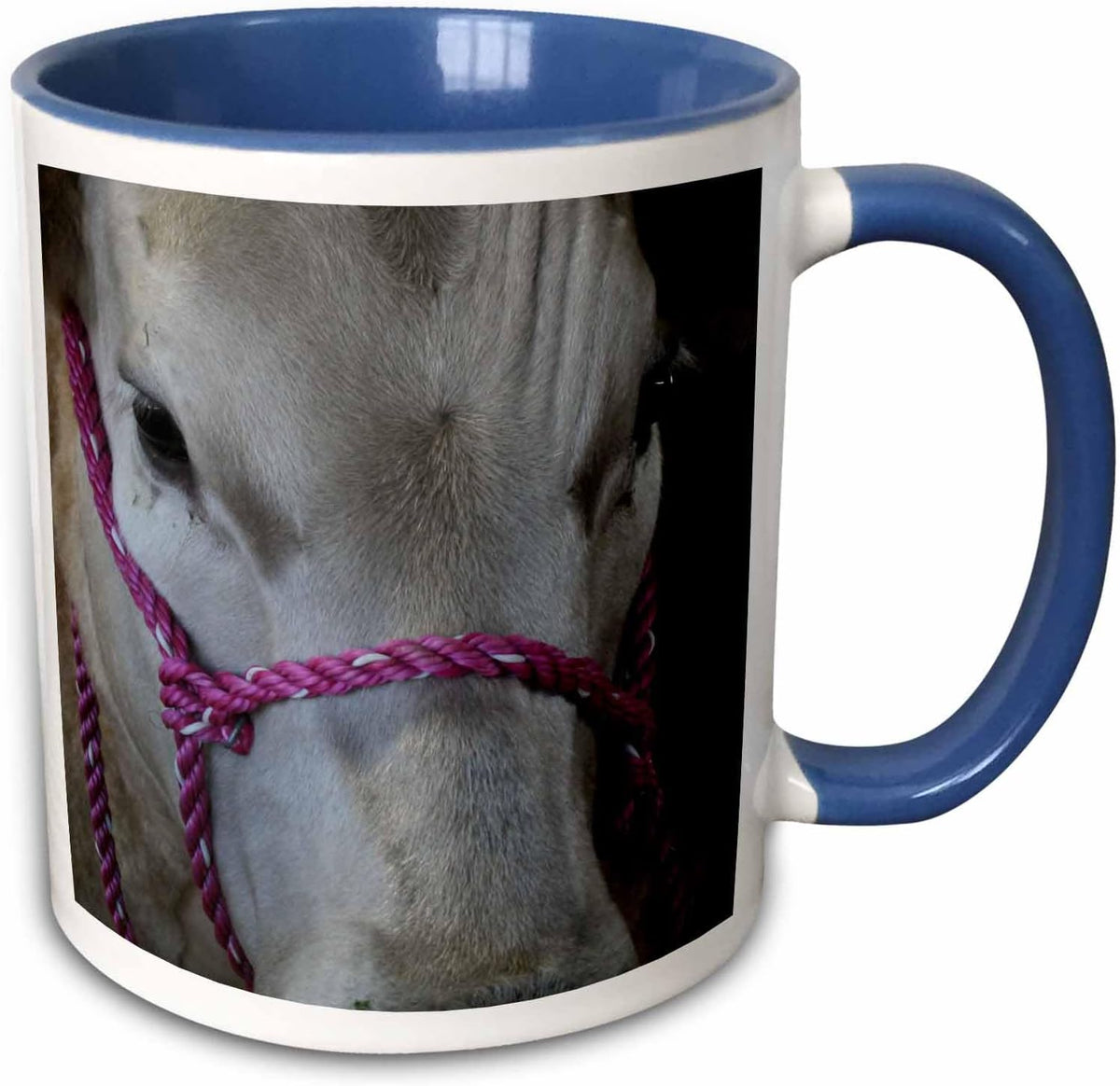 White Cow Pink Halter Ceramic Mug
