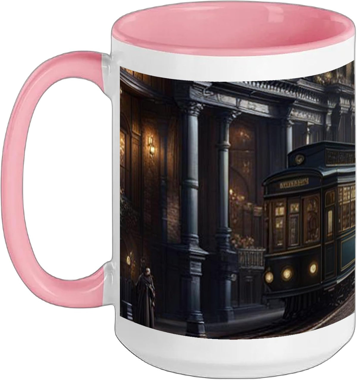 Steam Punk London Streets City Steampunk City Aesthetic Ceramic Mug