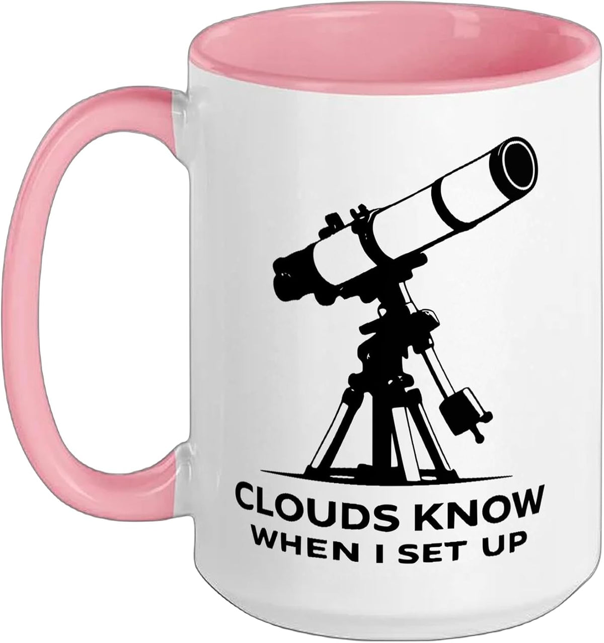 Funny Amateur Astronomy Telescope Stargazing Space Nerd Ceramic Mug