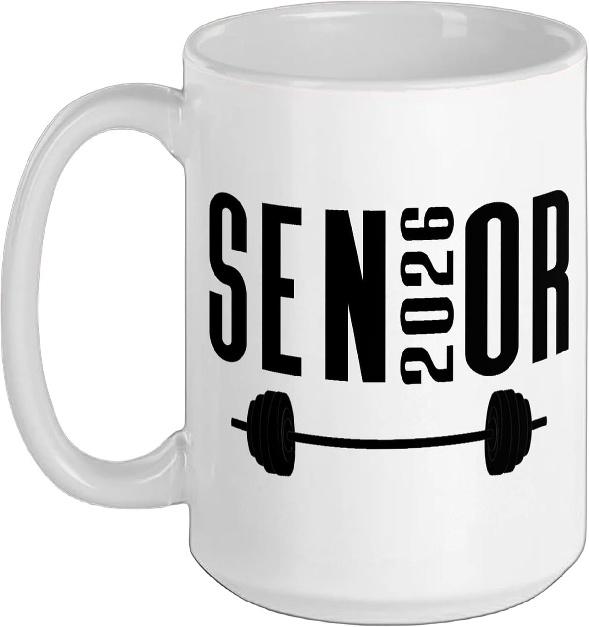 Class Of 2026 Senior Weightlifting Team Gym Barbell Ceramic Mug