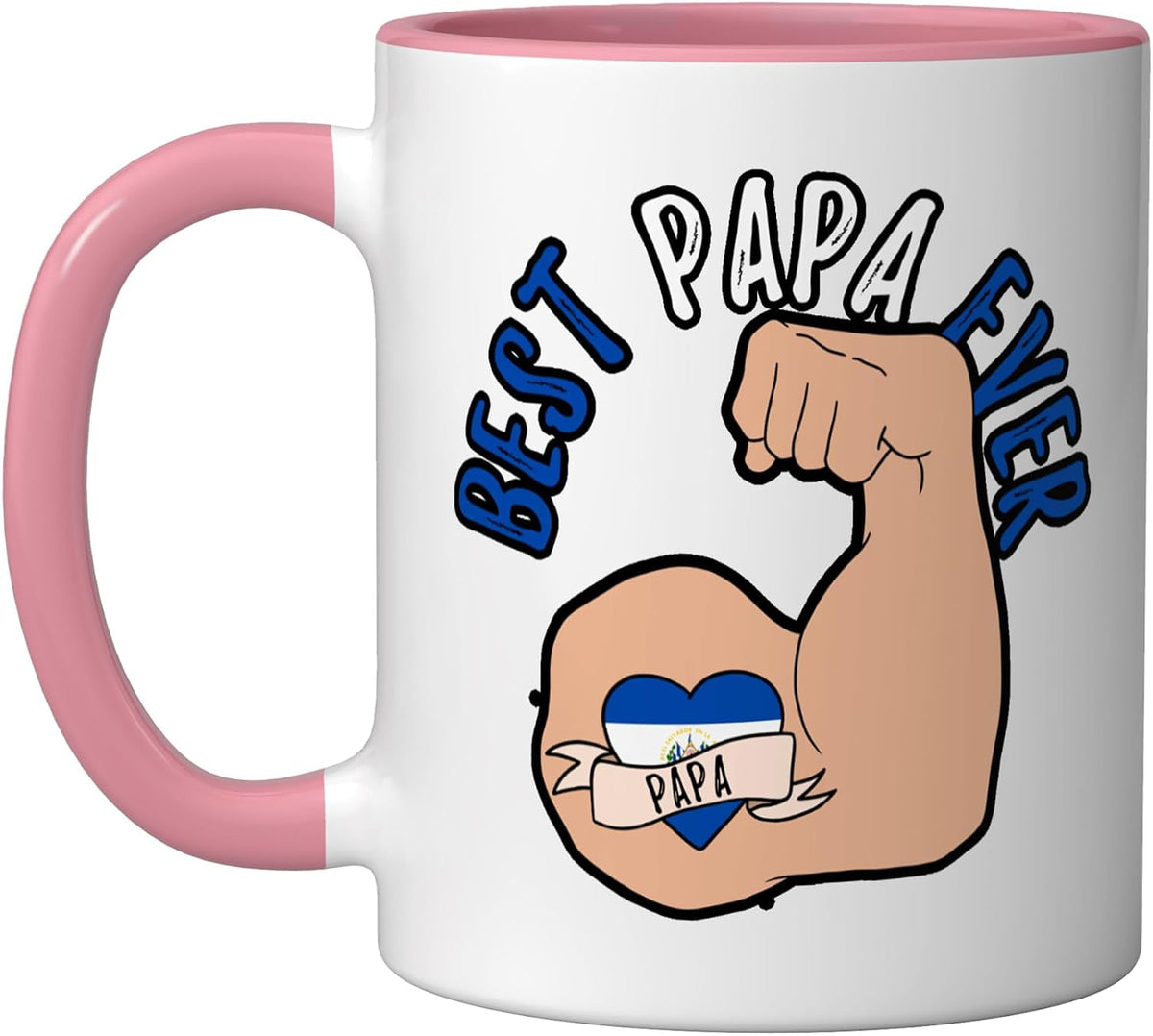 Best Papa Ever Salvadoran Dad Fathers Day Christmas Ceramic Mug