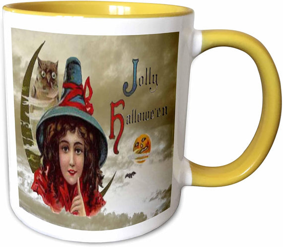 Vintage Jolly Halloween Designs Ceramic Mug