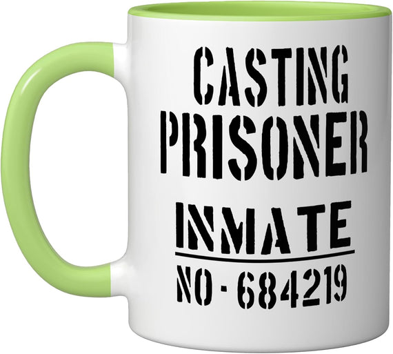 Casting Prisoner Halloween Costume Funny Inmate Fisherman Ceramic Mug