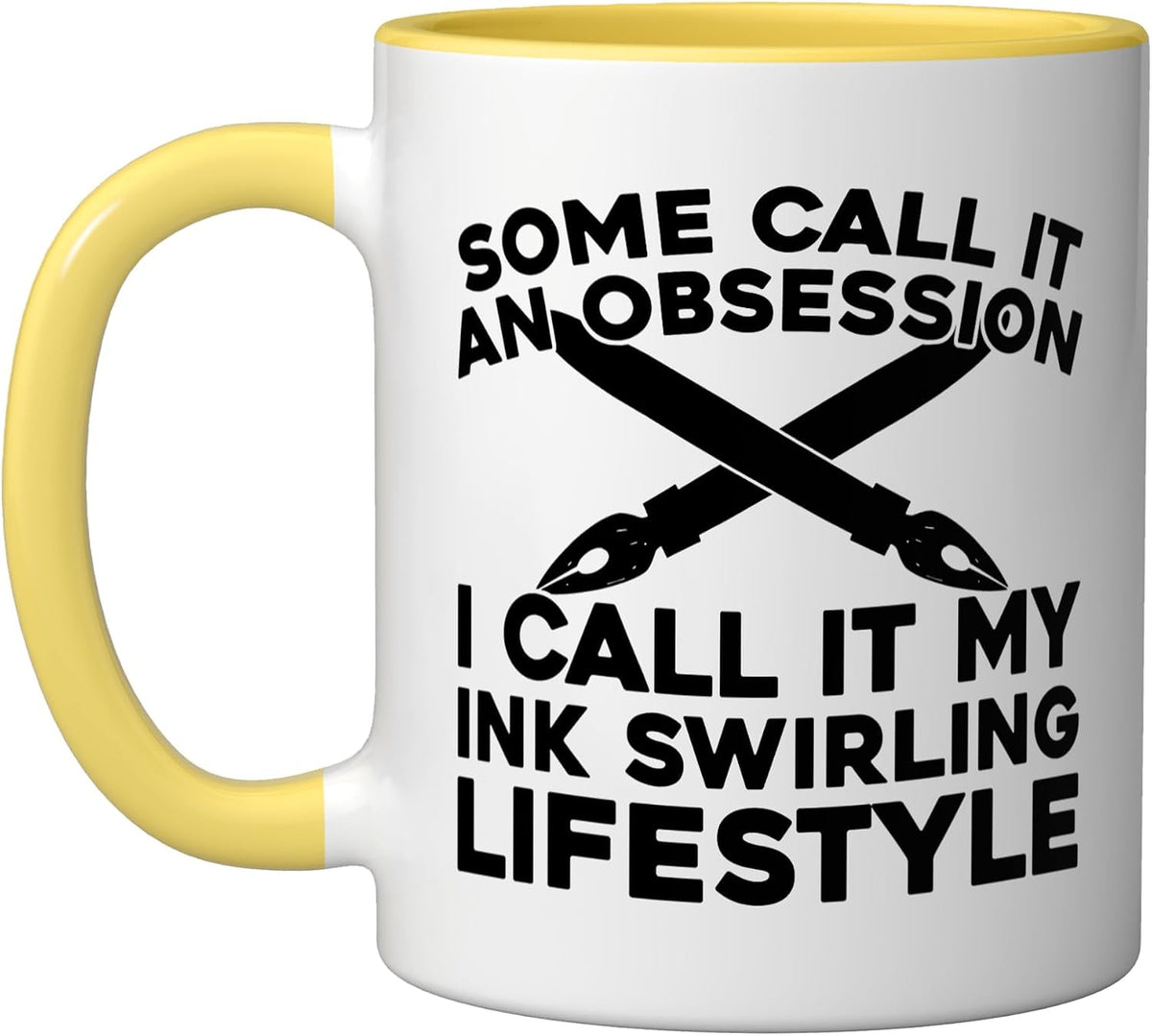 Handwriting Art - Penmanship Calligraphy Ceramic Mug