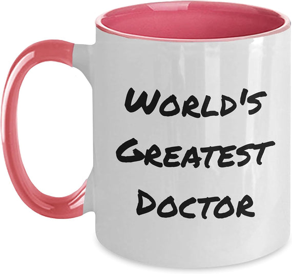World's Greatest Doctor Bold Type Ceramic Mug