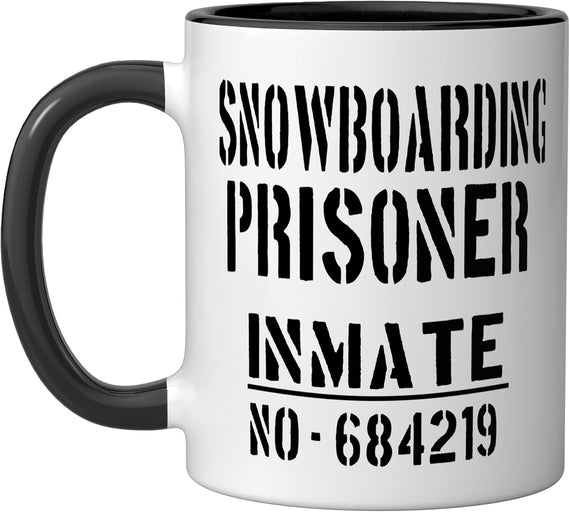 Snowboarding Snowboarder Prisoner Lazy Halloween Costume Ceramic Mug