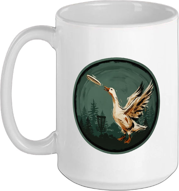 Disc Golf Basket Disc Golfer Frolfing Disc Golf Player Ceramic Mug