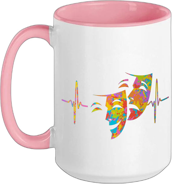 Drama And Acting Heartbeat Ceramic Mug